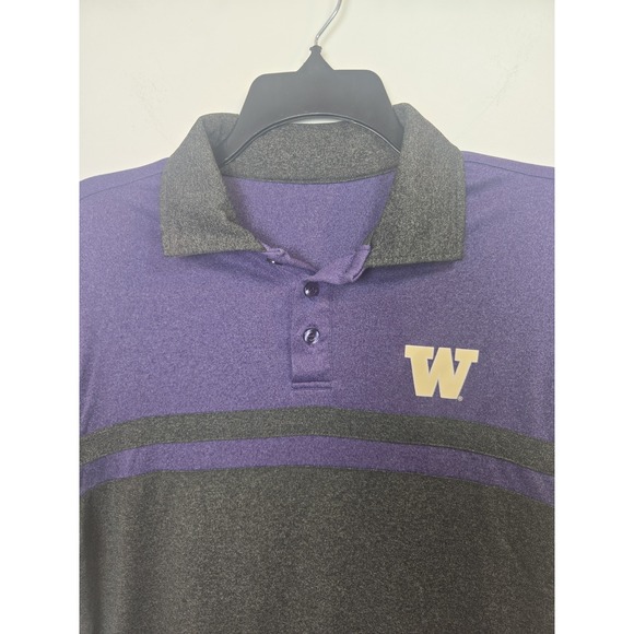 University of Washington Men's Dri-fit Polo Purple Size Medium - Picture 2 of 4